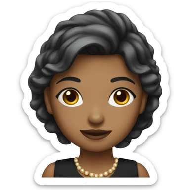 girl in elegant dress sticker