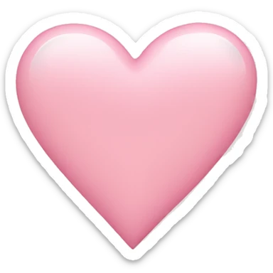 Light pink heart sticker
