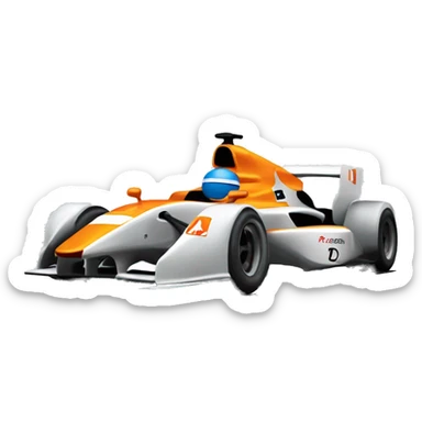 un coche de fórmula 1 de la escudería mclaren  sticker