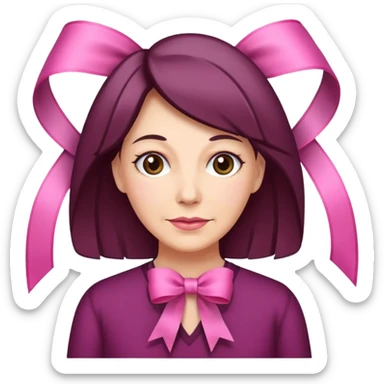 Mature Women with pink ribbons sticker