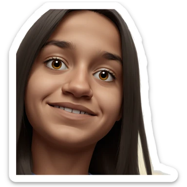 smiling solo portrait of boy sticker