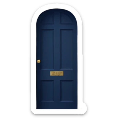Door with notre dame colors  sticker