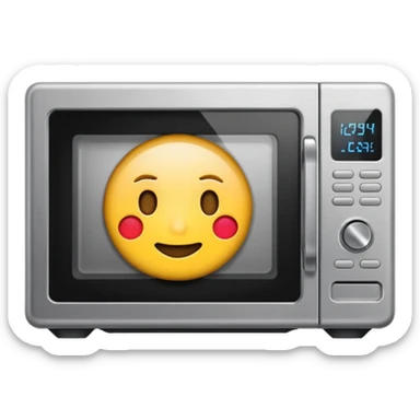 Make a microwave emoji sticker