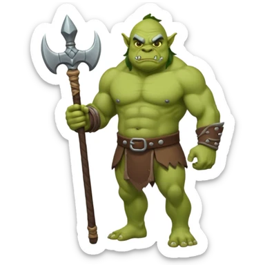 Ogre full body sticker