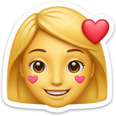 Smiling With Hearts emoji sticker