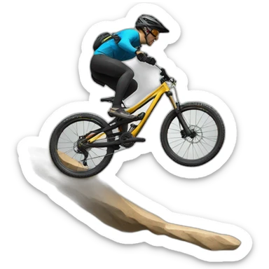 Mountain bike jump sticker