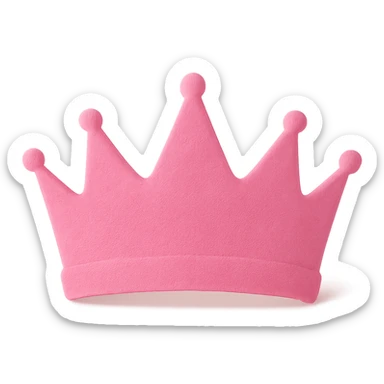 pink crown remove background sticker