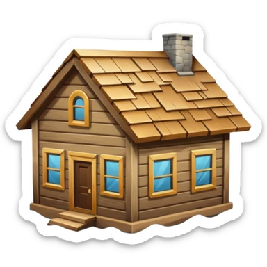 House with flooding around it sticker