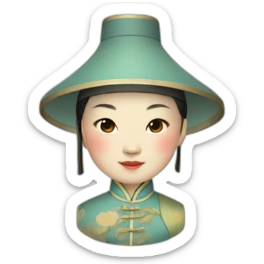 Qing dynasty sticker