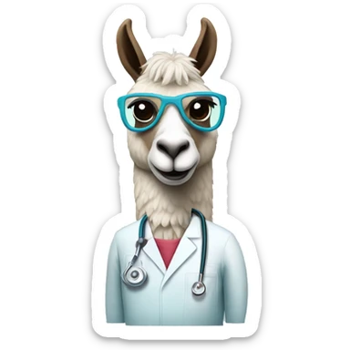 Llama Surgeon  sticker