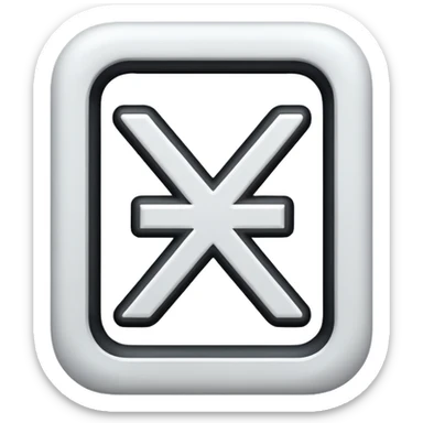 Signo Igual Grueso o Heavy Equals Sign (🟰) sticker