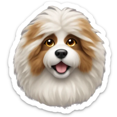 fluffy dog sticker