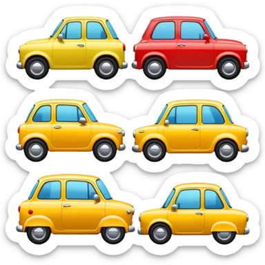 need emojis of cars from cartoons or movies and real life cars  sticker