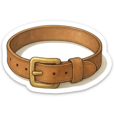 ghibli style illustrated belt sticker