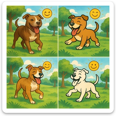 Add a park background while maintaining the original style of the image. sticker