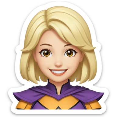 Comic con woman sticker