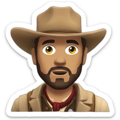 Red dead redemption sticker