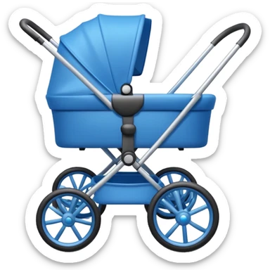 blue stroller sticker