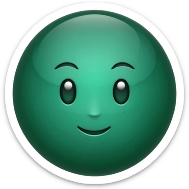 create for me pulsating emoji based on this 🫶, make it dark dark dark emerald with texture of actual emerald and pulsating from smaller to bigger sticker