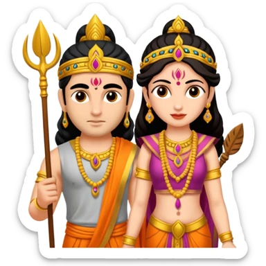 Lord Ram sita sticker