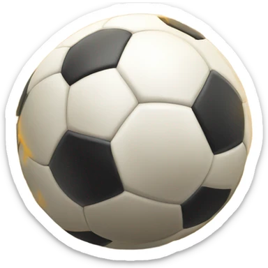 Soccer ball going in goal sticker