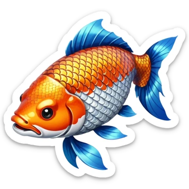 Gangster drug slanging koi fish  sticker