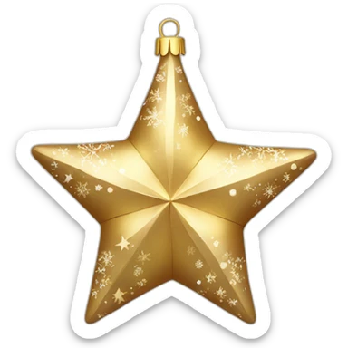 christmas decoration star sticker