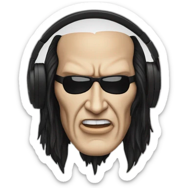 gene simmons headphones sticker
