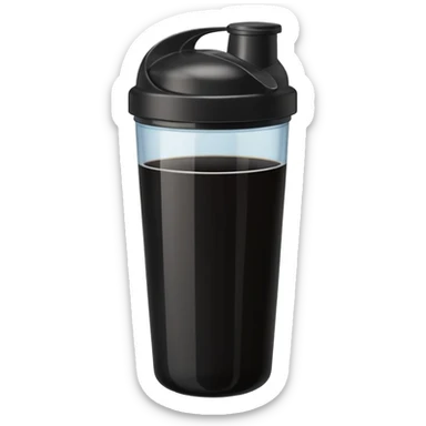 I want a blacke shaker of juice for gym sticker