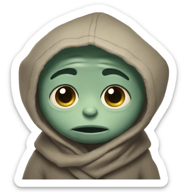 grogu sad  sticker