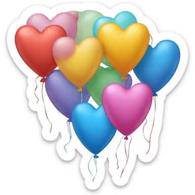 heart Ballons sticker