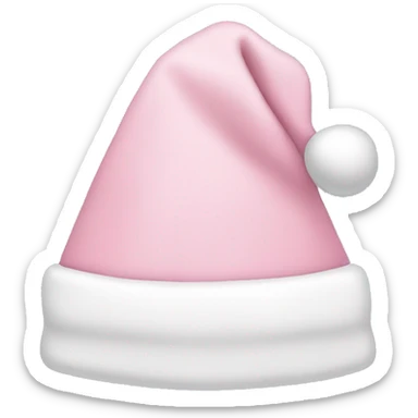 light pink santa hat sticker