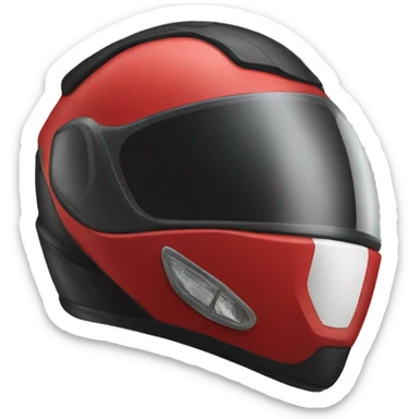 Red Motorcycle helmet sticker