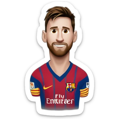 Leo Messi siendo cargado por cr7 sticker