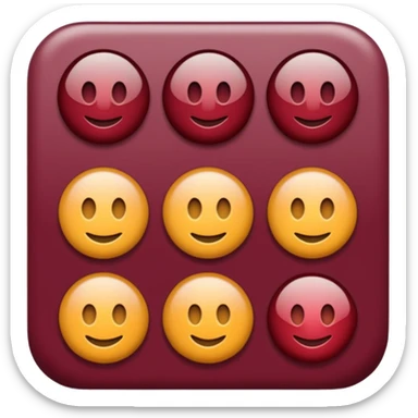 HAZ UNA lista de objetivos en color vino/rojo carmesí sticker