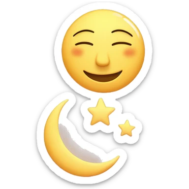 Moon and sun in love sticker