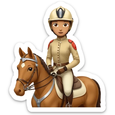 elite horse in endurance with a rider on it sticker