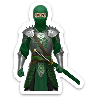 Irish ninja sticker