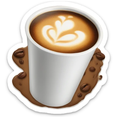 Coffee drink sticker