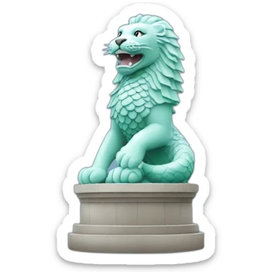 Merlion statue sticker