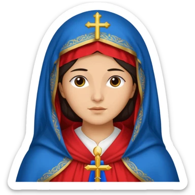 virgen María del perpetuo  socorro católica sticker