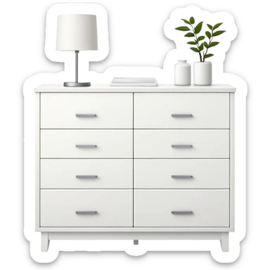 ikea white dresser sticker