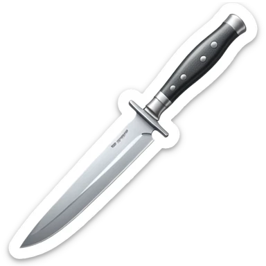 knife pointing up sticker