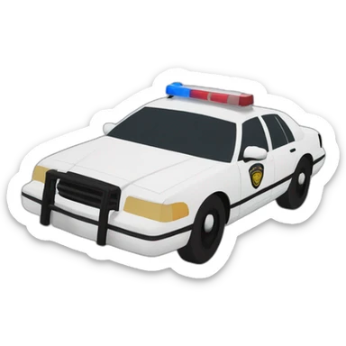 cop car pursuit sticker