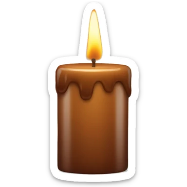 Brown candle  sticker