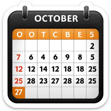 He said: October 2025, don’t you think? sticker