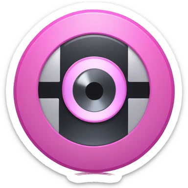 pink optical disk sticker