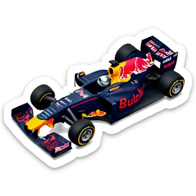 formula 1 car red bull livery  sticker
