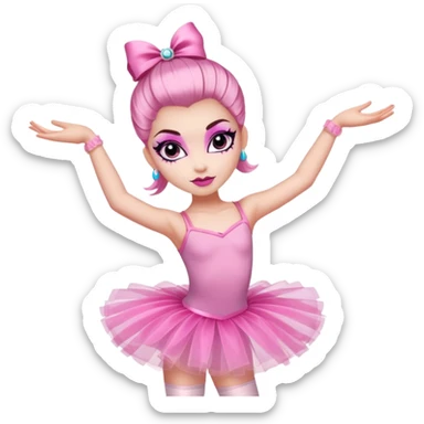 Ballerina monster high sticker