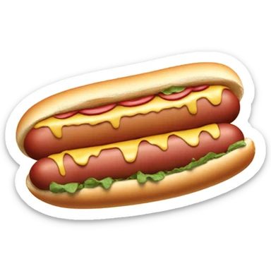 Fat eating hotdogs sticker